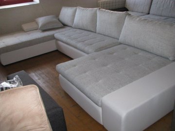 sedačka do tvaru U + bobek | Kvalitní a levný nábytek z outletu, bazar nábytku | Euronábytek Praha