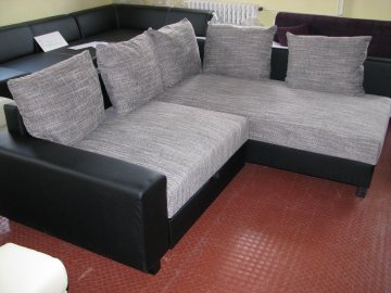 rohová sedačka kombinace s ratanem rozkládání výsuvné + úložný prostor | Kvalitní a levný nábytek z outletu, bazar nábytku | Euronábytek Praha